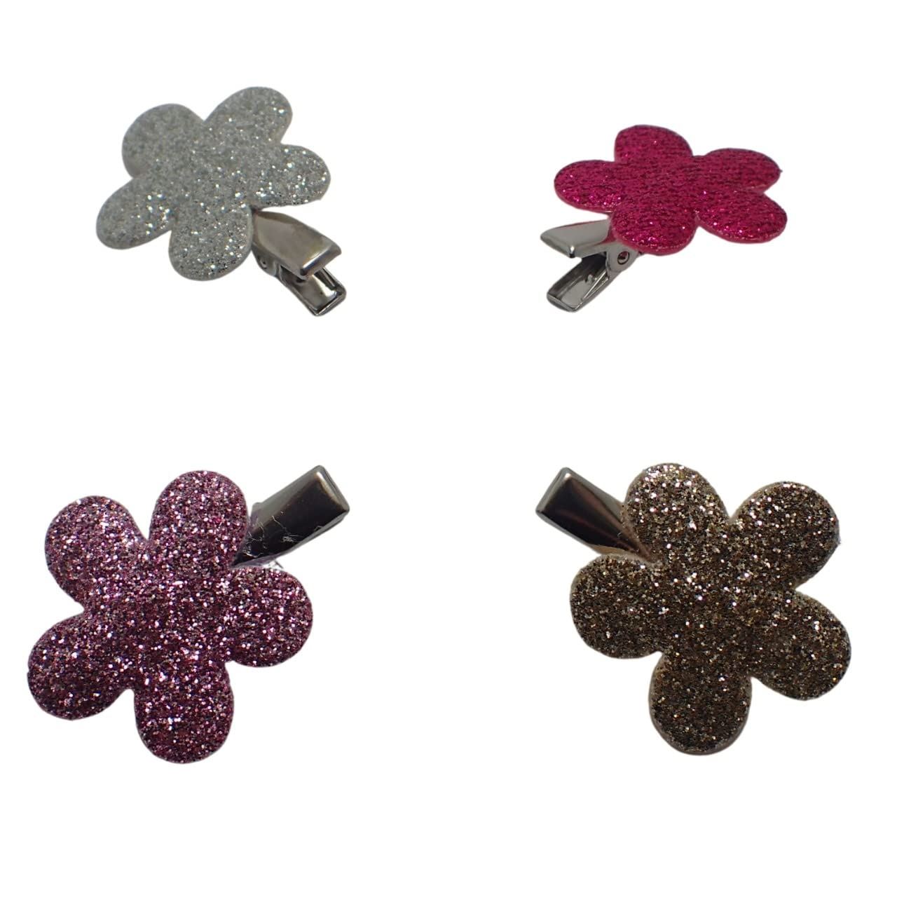 4pcs Flower Hair Clip Girls Hair Clips Hair Clips For Girls Small Hair Clips Girls Hair Accessories For Women & Girls Hair Accessories